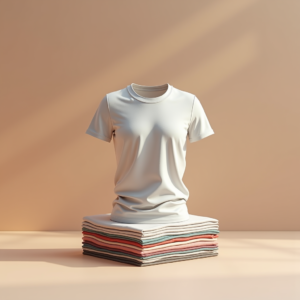 T-Shirt — Duotone Illustrated Design Wrapped Around A Commercial Design #0333 (Firefly)
