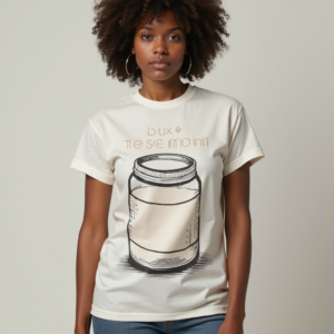 T-Shirt — Duotone Illustrated Design Wrapped Around A Commercial Design #0339 (Midjourney)