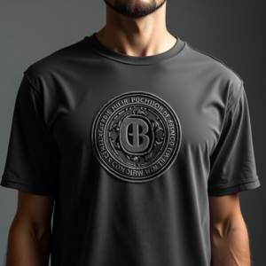 T-Shirt — Embroidered-style Emblem Mockup On A Structured Commercial Design #0022 (Recraft)