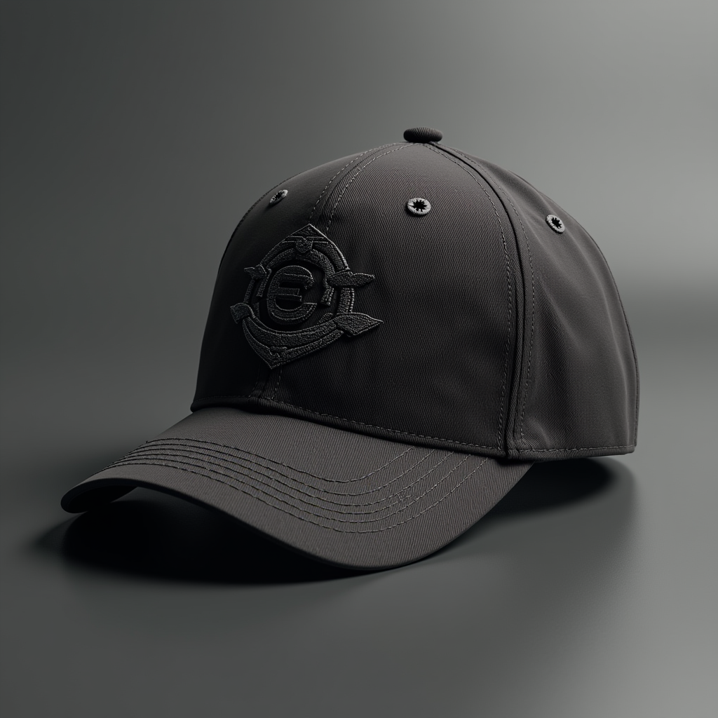 T-Shirt — Embroidered-style Emblem Mockup On A Structured Commercial Design #0118 (Recraft)