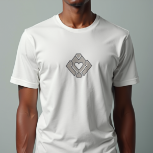 T-Shirt — Embroidered-style Emblem Mockup On A Structured Commercial Design #0142 (Recraft)