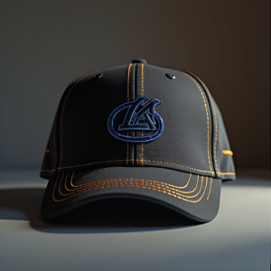 T-Shirt — Embroidered-style Emblem Mockup On A Structured Commercial Design #0166 (Recraft)