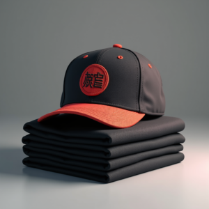 T-Shirt — Embroidered-style Emblem Mockup On A Structured Commercial Design #0172 (Stable Diffusion)