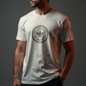 T-Shirt — Embroidered-style Emblem Mockup On A Structured Commercial Design #0178 (Recraft)