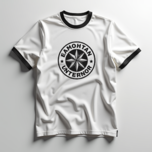 T-Shirt — Embroidered-style Emblem Mockup On A Structured Commercial Design #0184 (Stable Diffusion)