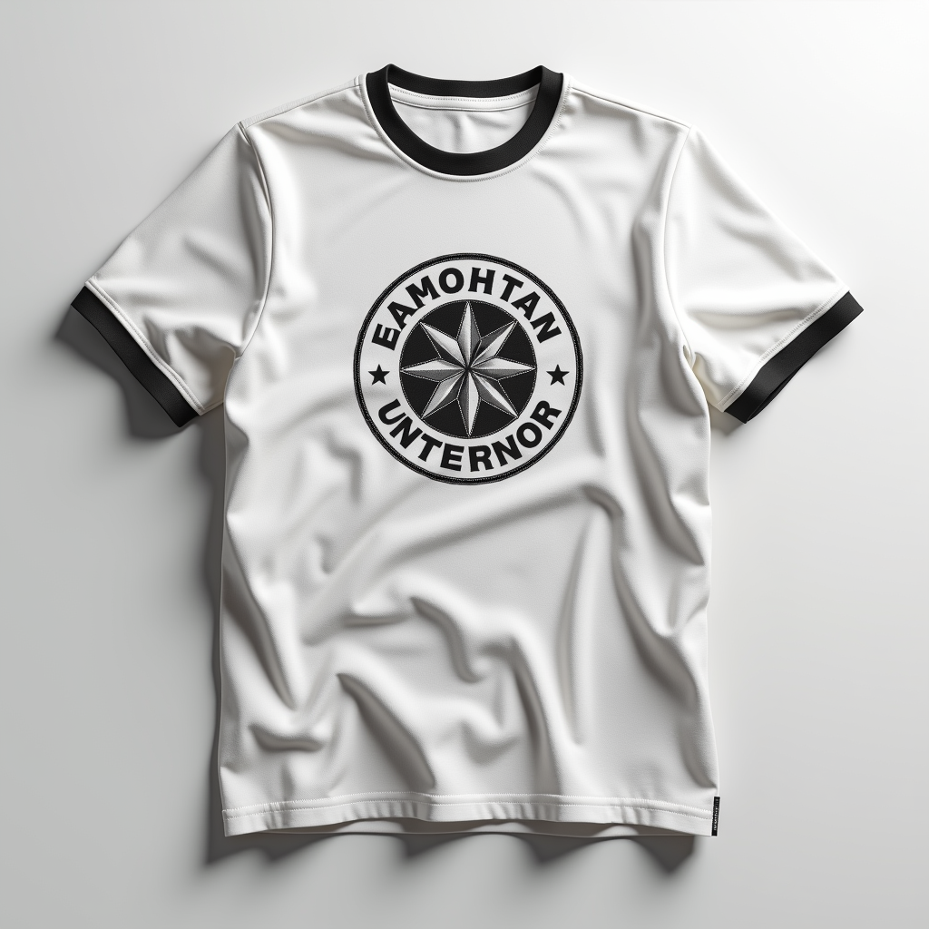 T-Shirt — Embroidered-style Emblem Mockup On A Structured Commercial Design #0184 (Stable Diffusion)