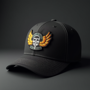 T-Shirt — Embroidered-style Emblem Mockup On A Structured Commercial Design #0202 (Recraft)