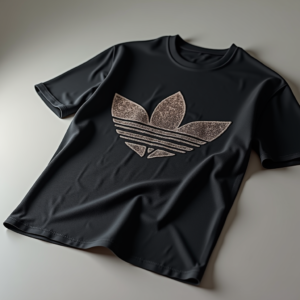 T-Shirt — Embroidered-style Emblem Mockup On A Structured Commercial Design #0272 (ChatGPT)