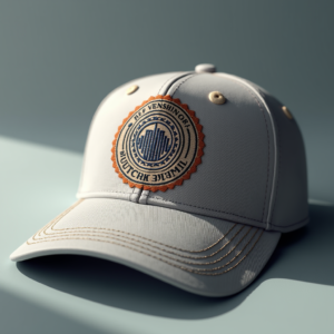 T-Shirt — Embroidered-style Emblem Mockup On A Structured Commercial Design #0326 (Dreamina)