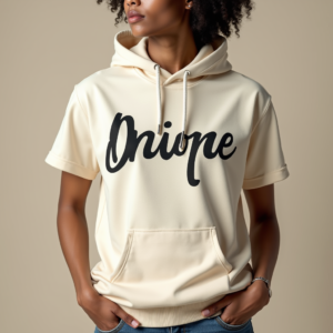T-Shirt — Hand-lettered Typographic Design Across A Cream Commercial Design #0032 (ChatGPT)
