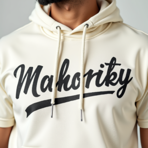 T-Shirt — Hand-lettered Typographic Design Across A Cream Commercial Design #0056 (ChatGPT)