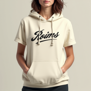 T-Shirt — Hand-lettered Typographic Design Across A Cream Commercial Design #0068 (ChatGPT)