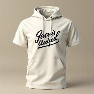 T-Shirt — Hand-lettered Typographic Design Across A Cream Commercial Design #0104 (ChatGPT)
