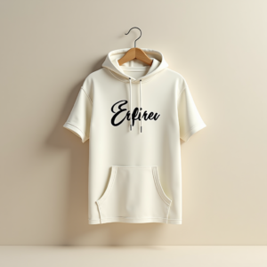 T-Shirt — Hand-lettered Typographic Design Across A Cream Commercial Design #0318 (Krea)