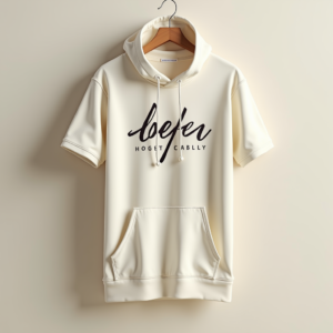 T-Shirt — Hand-lettered Typographic Design Across A Cream Commercial Design #0330 (Krea)