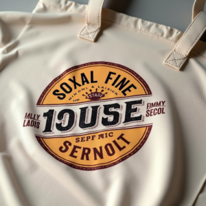 T-Shirt — Retro Badge-style Logo Centered On A Commercial Design #0060 (Leonardo)