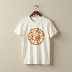 T-Shirt — Retro Badge-style Logo Centered On A Commercial Design #0250 (Recraft)