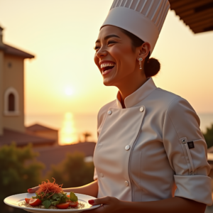 Travel — Chef In A Crisp White Uniform Photography #0124 (Krea)