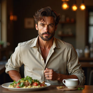 Travel — Man In A Relaxed Linen Shirt Photography #0286 (Leonardo)