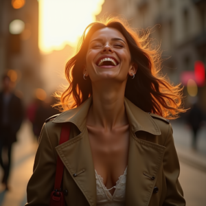 Travel — Model In A Structured Trench Coat Photography #0018 (ChatGPT)