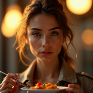 Travel — Model In A Structured Trench Coat Photography #0060 (Dreamina)