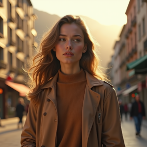 Travel — Traveler In Earth-toned Layers Against A Photography #0005 (Gemini)