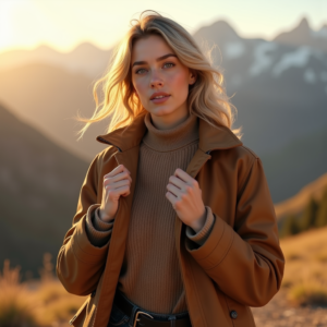 Travel — Traveler In Earth-toned Layers Against A Photography #0179 (Seedream)