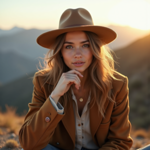 Travel — Traveler In Earth-toned Layers Against A Photography #0337 (Midjourney)