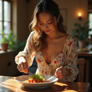 Travel — Woman In A Flowing Floral Sundress Photography #0275 (Seedream)