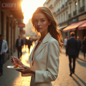 Travel — Woman In A Tailored Ivory Blazer Photography #0019 (Firefly)