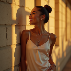 Viral Posts — Woman With A Sleek Low Bun Social Media #0017 (Krea)