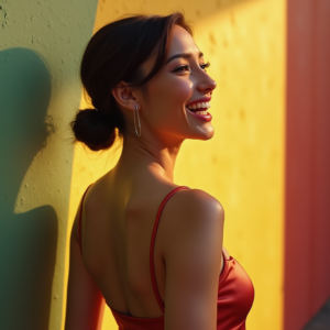 Viral Posts — Woman With A Sleek Low Bun Social Media #0047 (Leonardo)