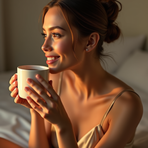 Viral Posts — Woman With A Sleek Low Bun Social Media #0095 (Leonardo)