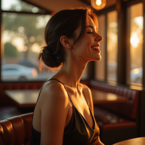 Viral Posts — Woman With A Sleek Low Bun Social Media #0191 (Leonardo)