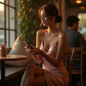 Viral Posts — Woman With A Sleek Low Bun Social Media #0215 (Leonardo)