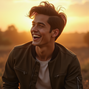 Viral Posts — Young Man In A Bomber Jacket Social Media #0012 (Seedream)