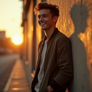 Viral Posts — Young Man In A Bomber Jacket Social Media #0018 (Gemini)