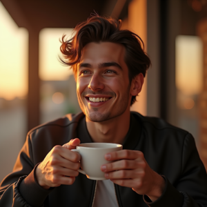 Viral Posts — Young Man In A Bomber Jacket Social Media #0024 (Seedream)