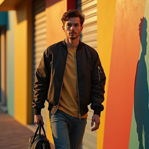 Viral Posts — Young Man In A Bomber Jacket Social Media #0066 (Gemini)