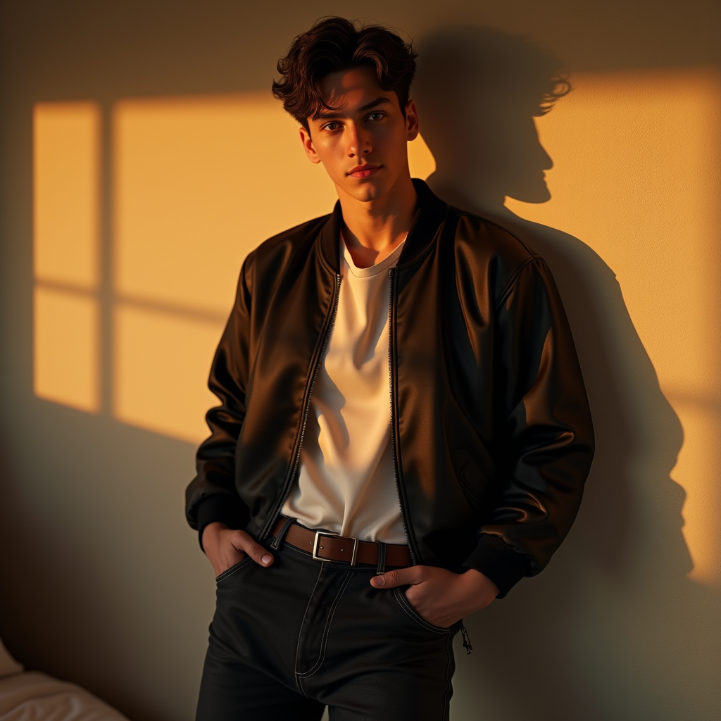 Viral Posts — Young Man In A Bomber Jacket Social Media #0090 (Gemini)