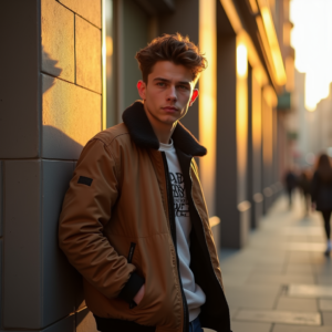 Viral Posts — Young Man In A Bomber Jacket Social Media #0126 (Gemini)
