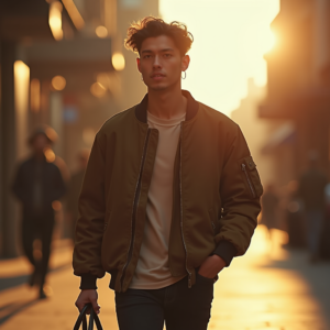 Viral Posts — Young Man In A Bomber Jacket Social Media #0138 (Gemini)