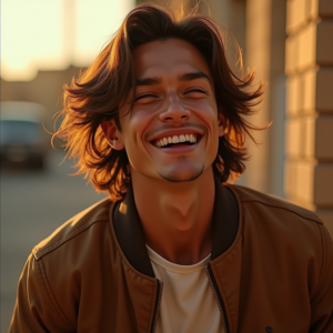 Viral Posts — Young Man In A Bomber Jacket Social Media #0156 (Seedream)