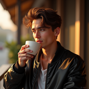 Viral Posts — Young Man In A Bomber Jacket Social Media #0168 (Seedream)