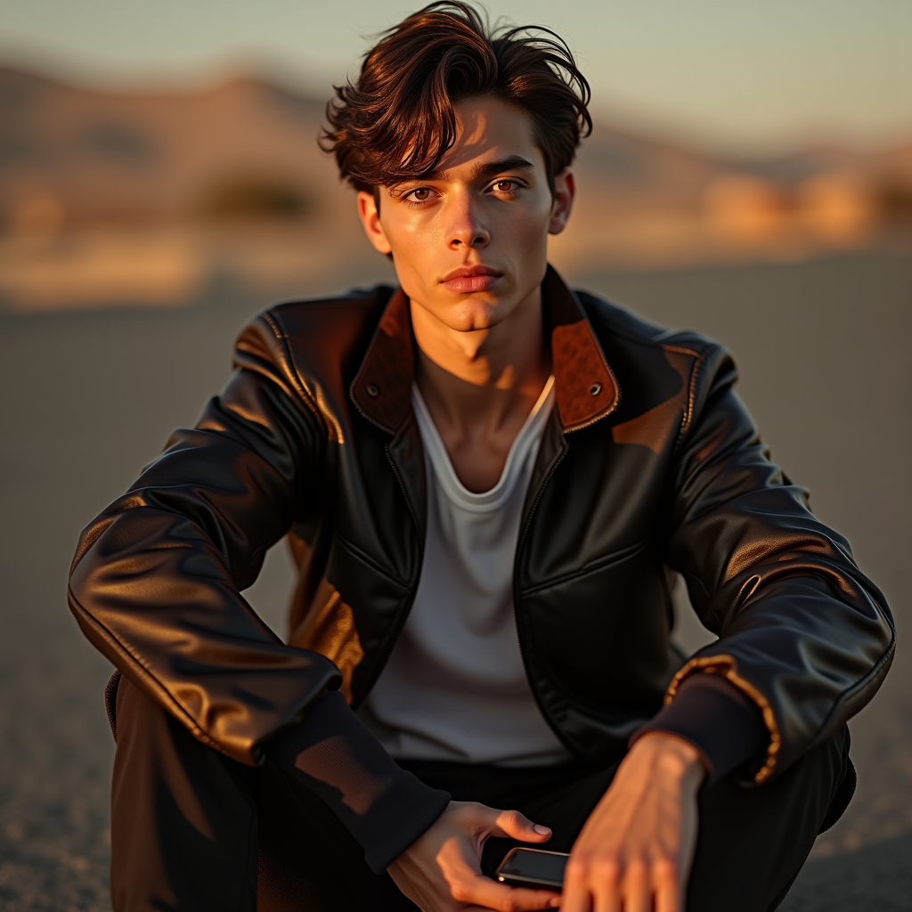 Viral Posts — Young Man In A Bomber Jacket Social Media #0180 (Seedream)
