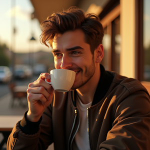 Viral Posts — Young Man In A Bomber Jacket Social Media #0231 (Stable Diffusion)