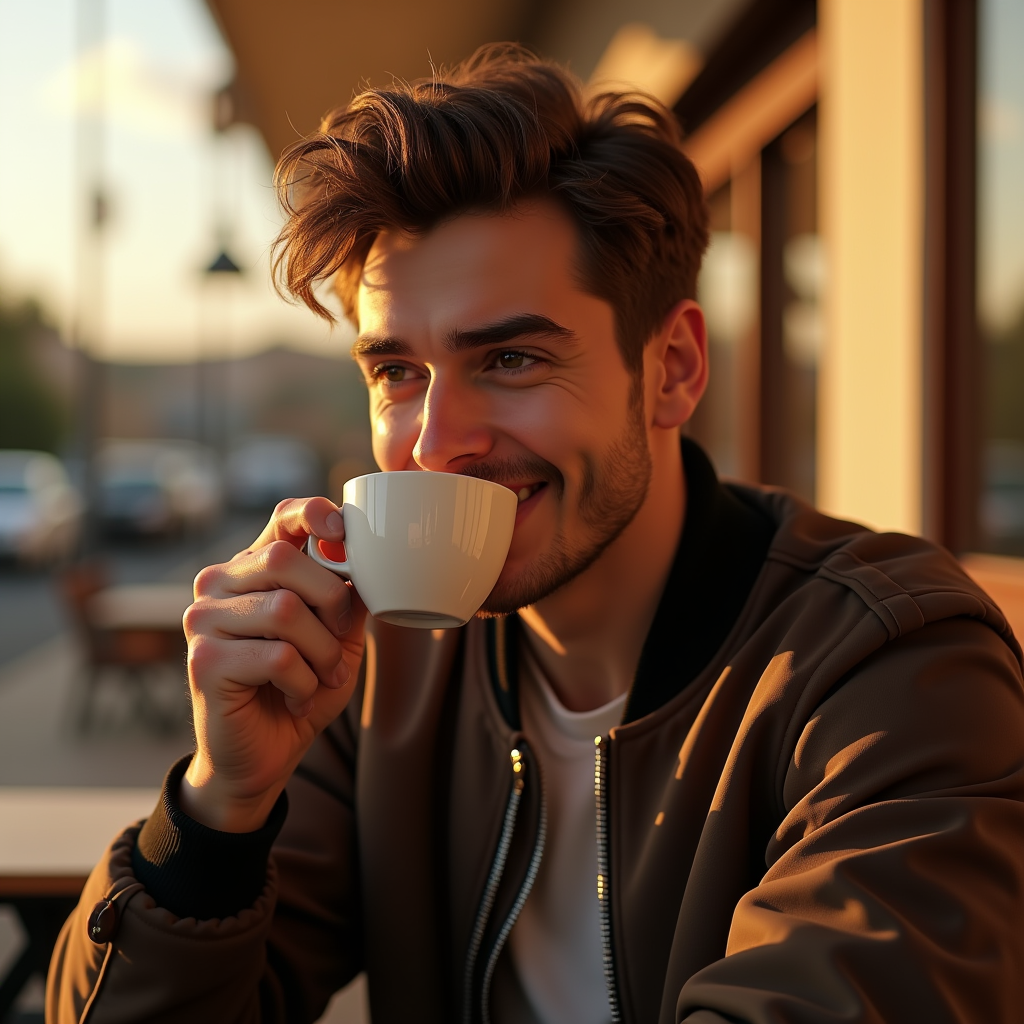 Viral Posts — Young Man In A Bomber Jacket Social Media #0231 (Stable Diffusion)
