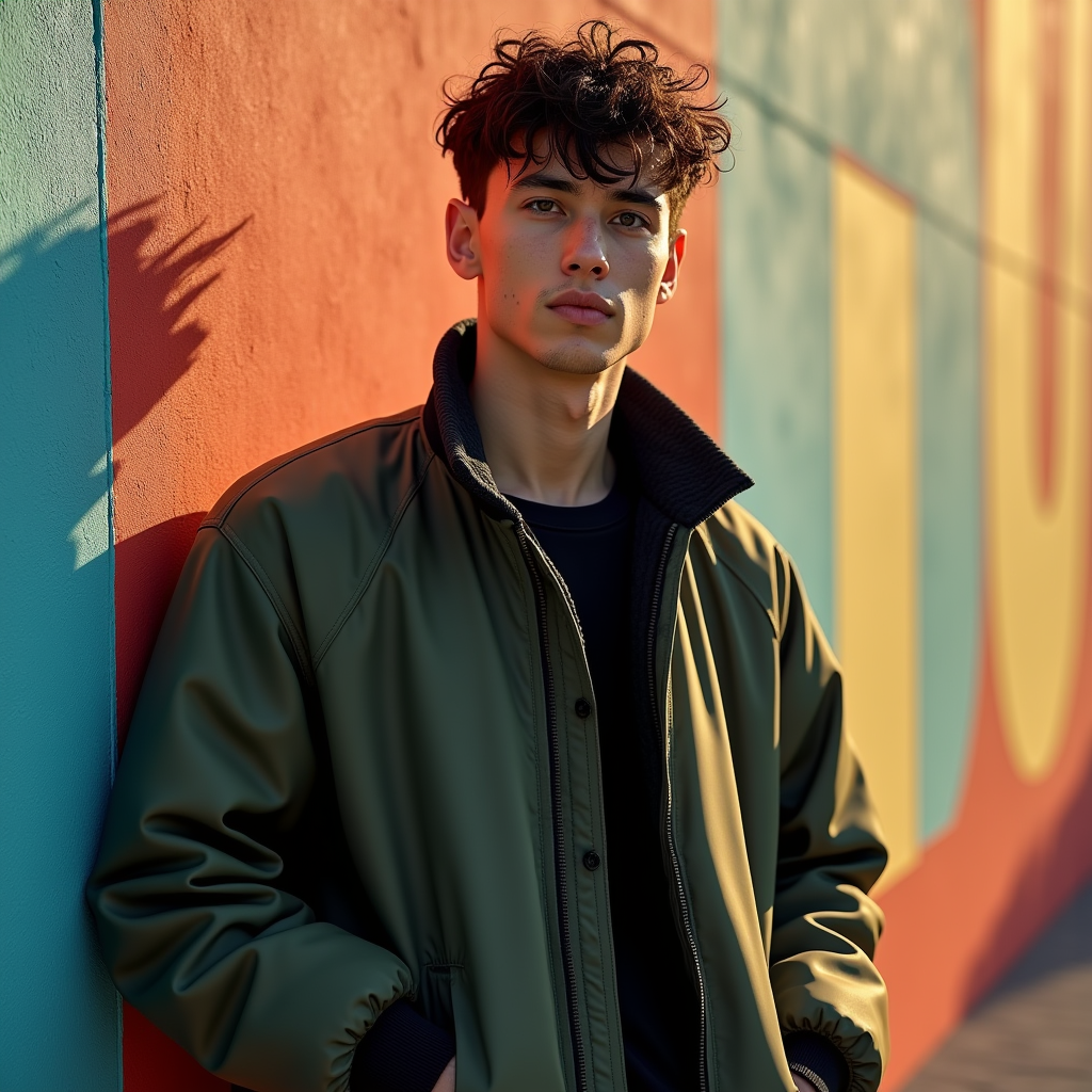 Viral Posts — Young Man In A Bomber Jacket Social Media #0261 (Recraft)