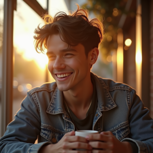 Viral Posts — Young Man In A Denim Jacket Social Media #0022 (Ideogram)