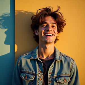 Viral Posts — Young Man In A Denim Jacket Social Media #0046 (Ideogram)